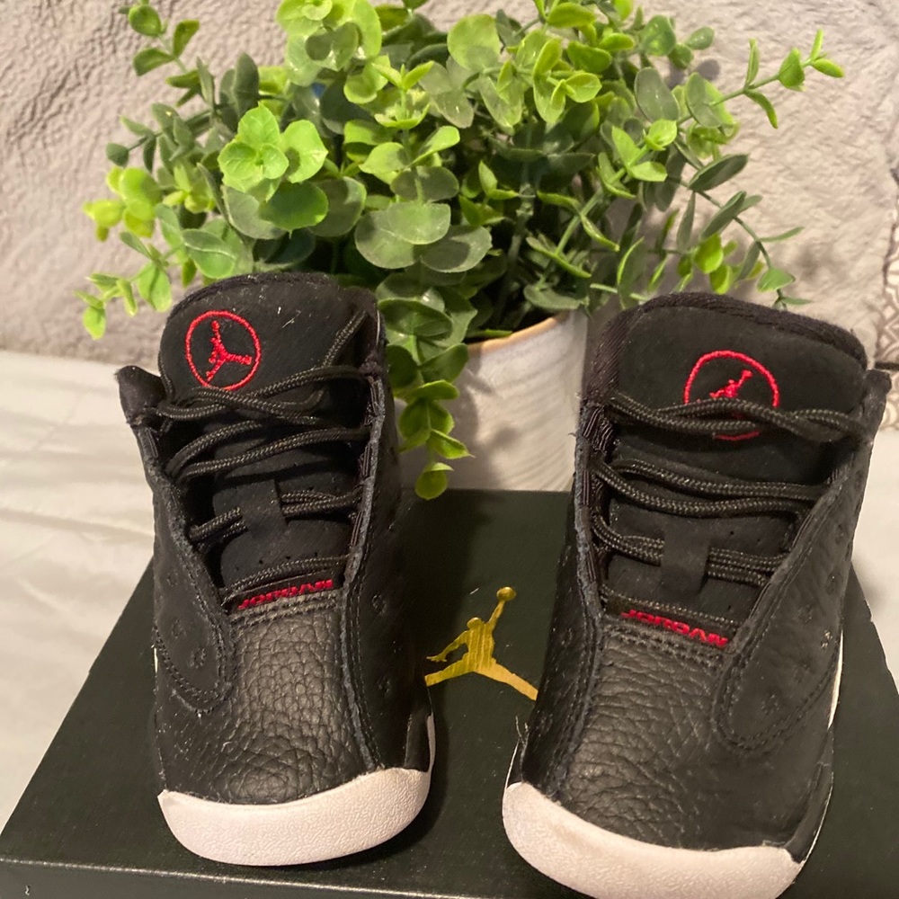 Baby Jordan Retro 13 Black Red White